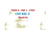 Căn bậc 2 là gì? Căn thức bậc hai là gì? lớp 9 CTST